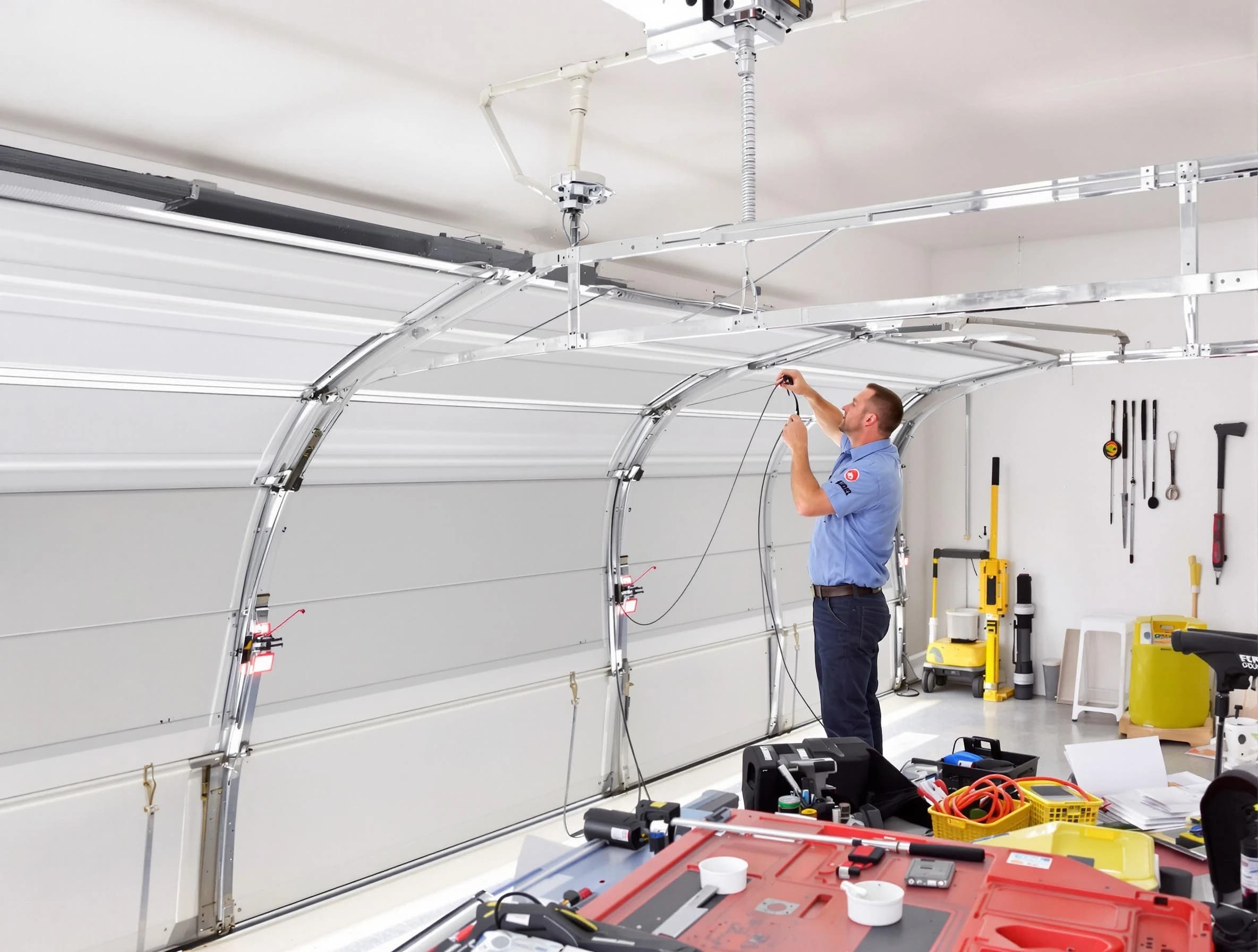 Garage door cable repair service by Center Garage Door Repair in Center