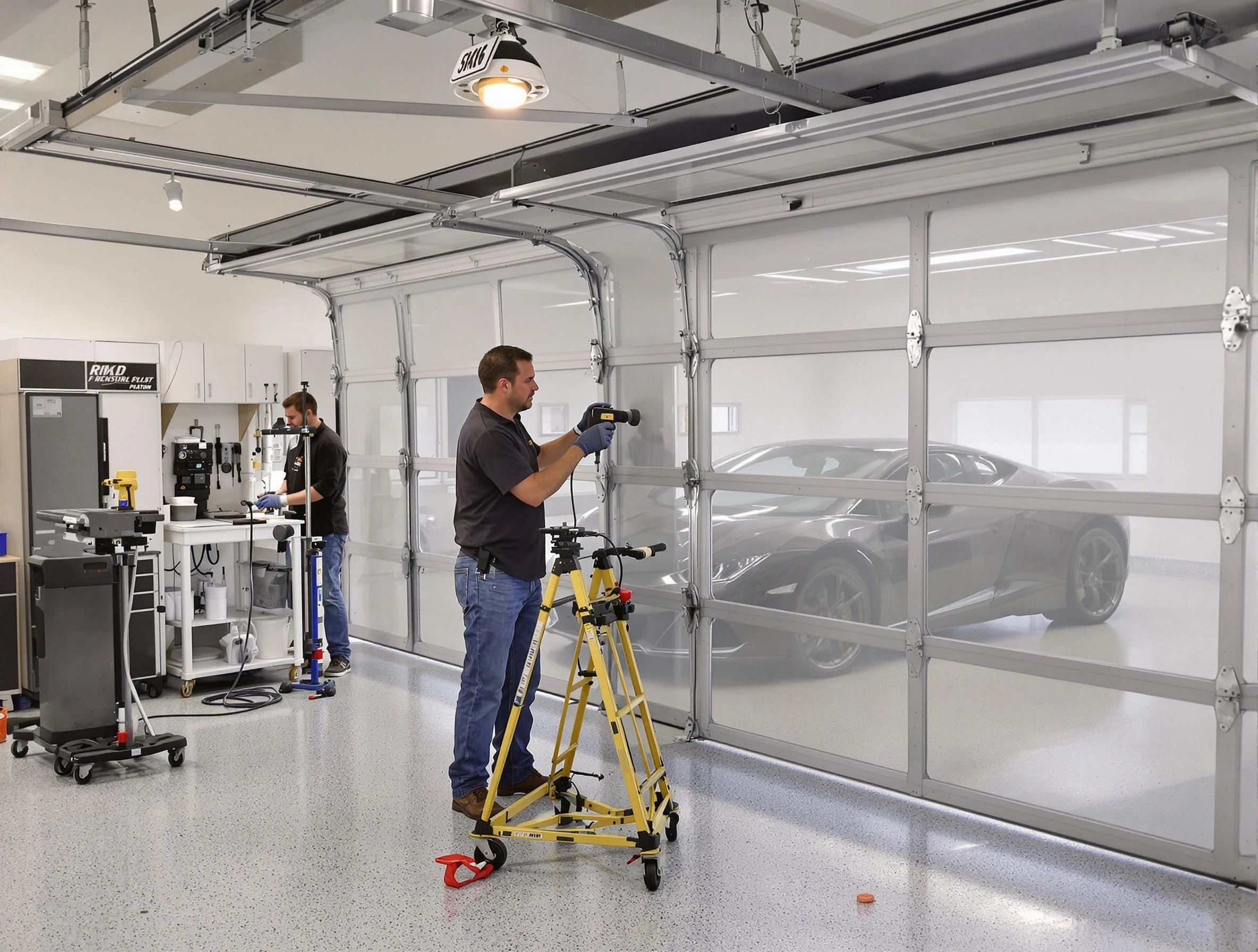 Garage Door Dents Repair in Center