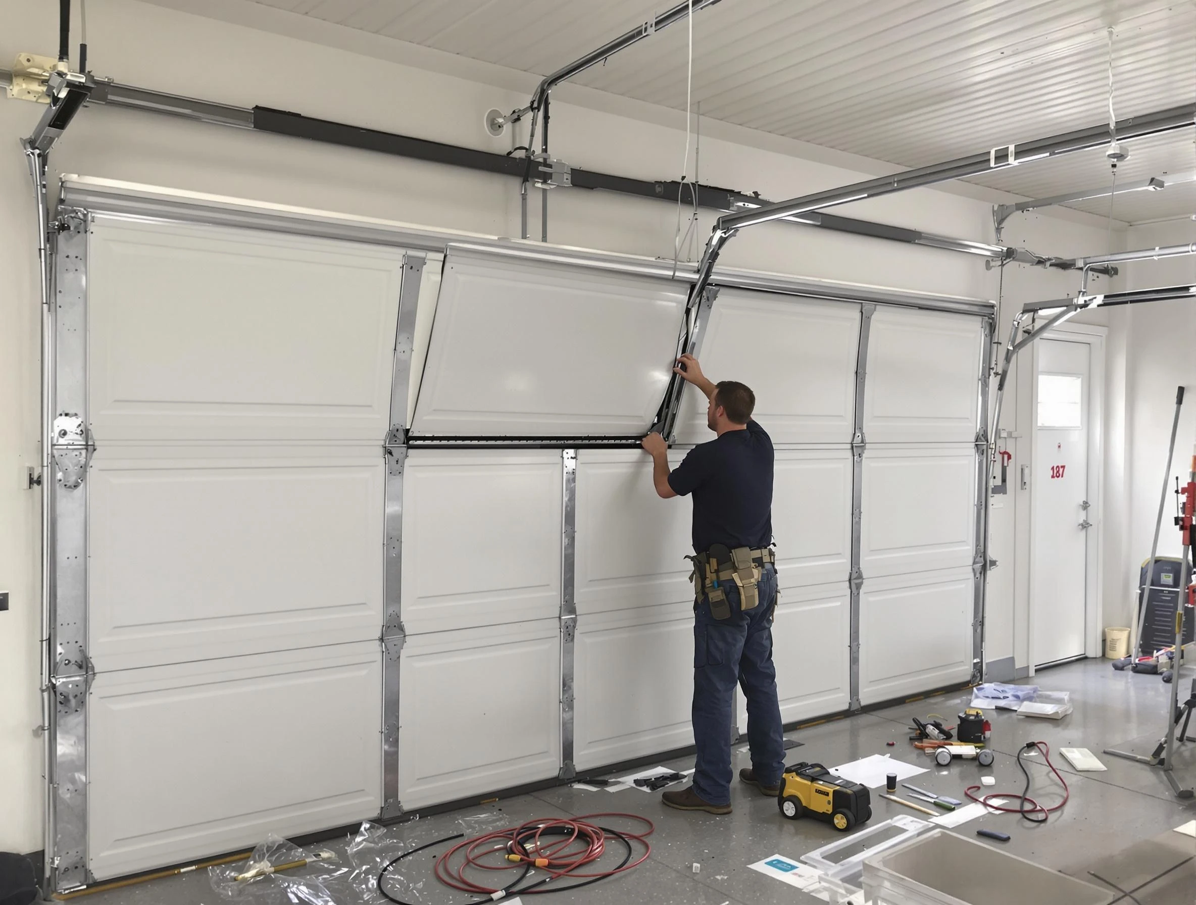 Garage Door Section Replacement in Center