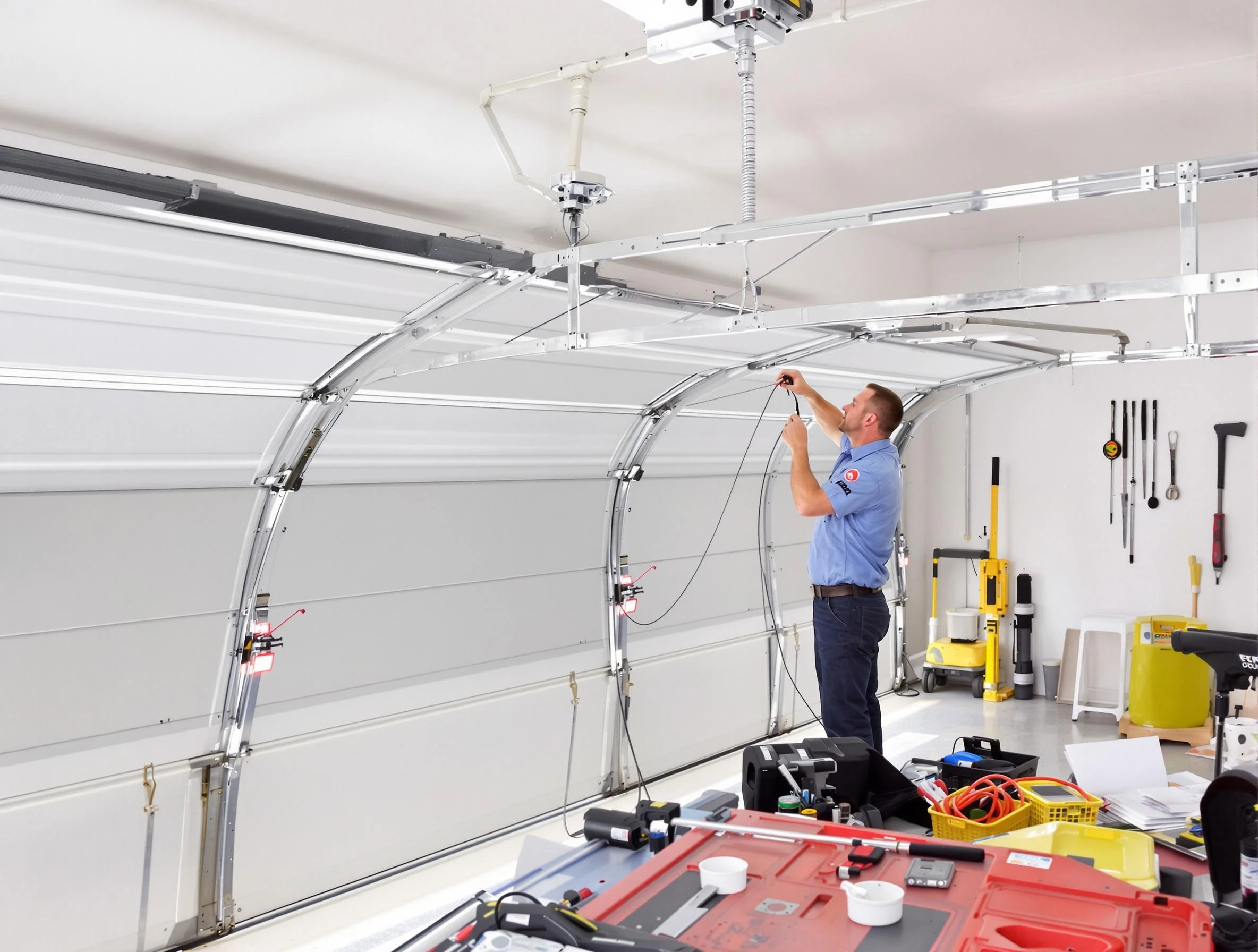 Garage door cable repair service by Center Garage Door Repair in Center