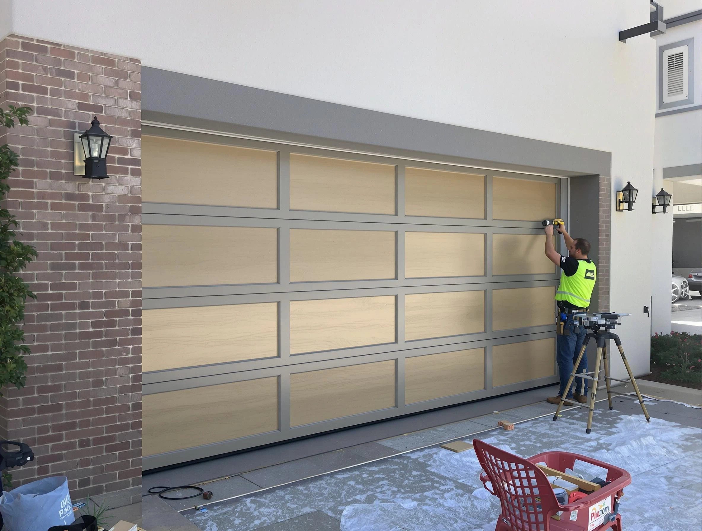 Garage door replacement service by Center Garage Door Repair in Center
