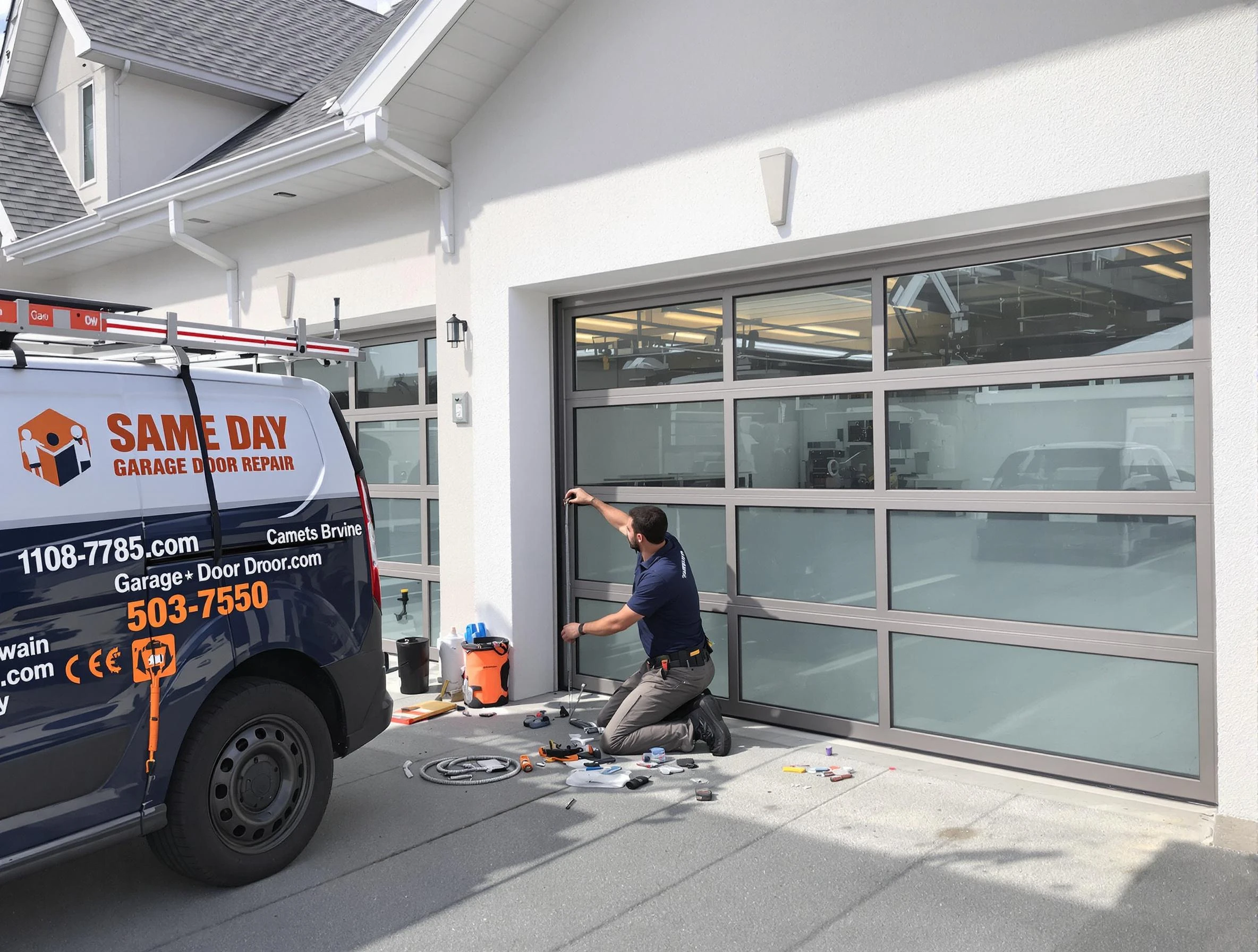 Same-day garage door repair service by Center Garage Door Repair in Center